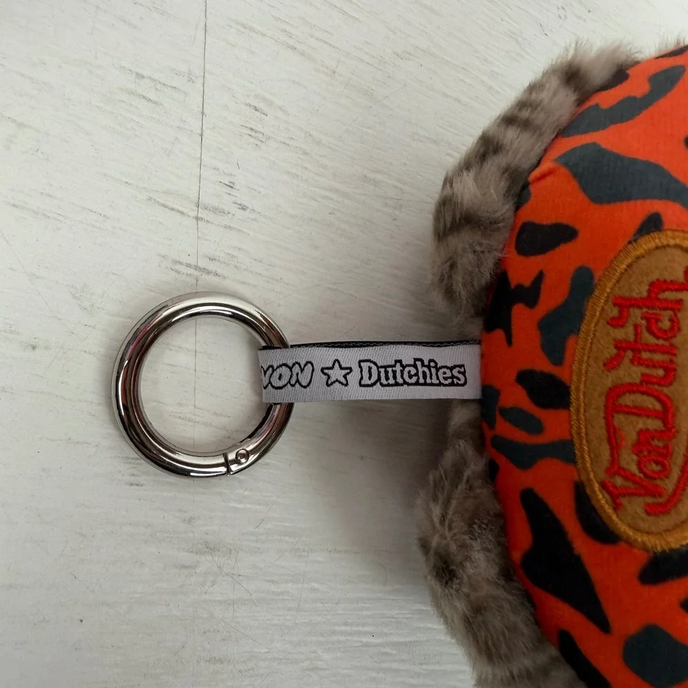 Von Dutchies Harley Collectible Plush Vinyl Face Leopard Print Keychain Box